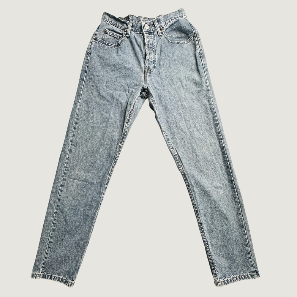 Vintage Gap 1969 Jeans Womens 4 Straight Leg Light Wash Blue Button Fly USA Made